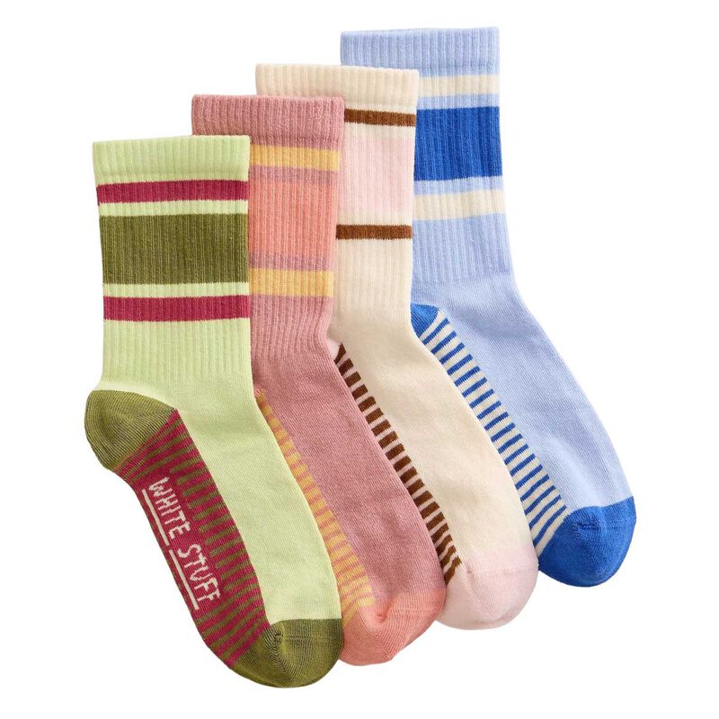 White Stuff Sporty Ankle Socks 4-Pack image number 1